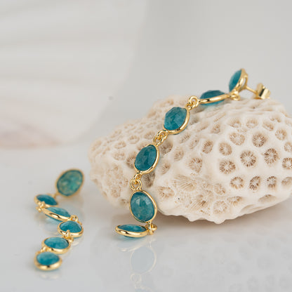 EARRINGS GP JADE DANGLE