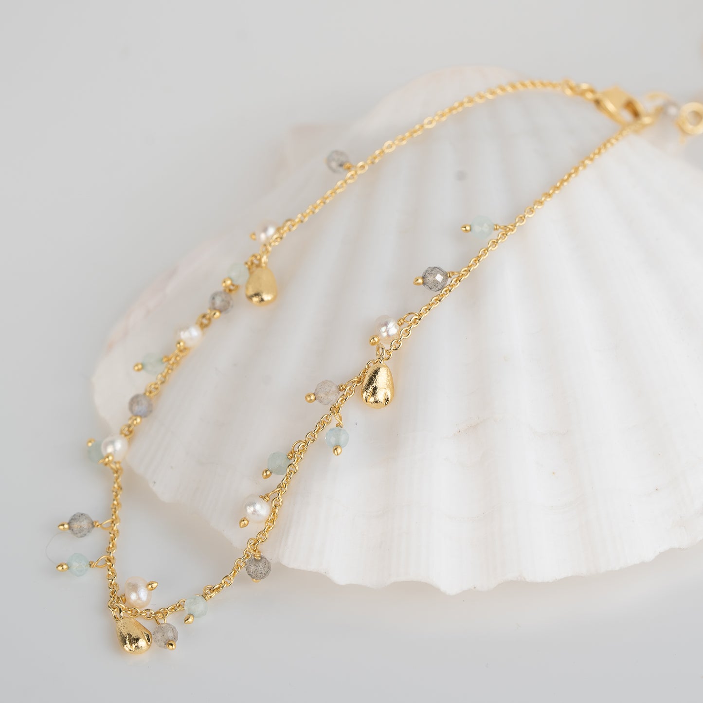 ANKLET GP TINY BEADS