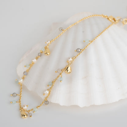 ANKLET GP TINY BEADS