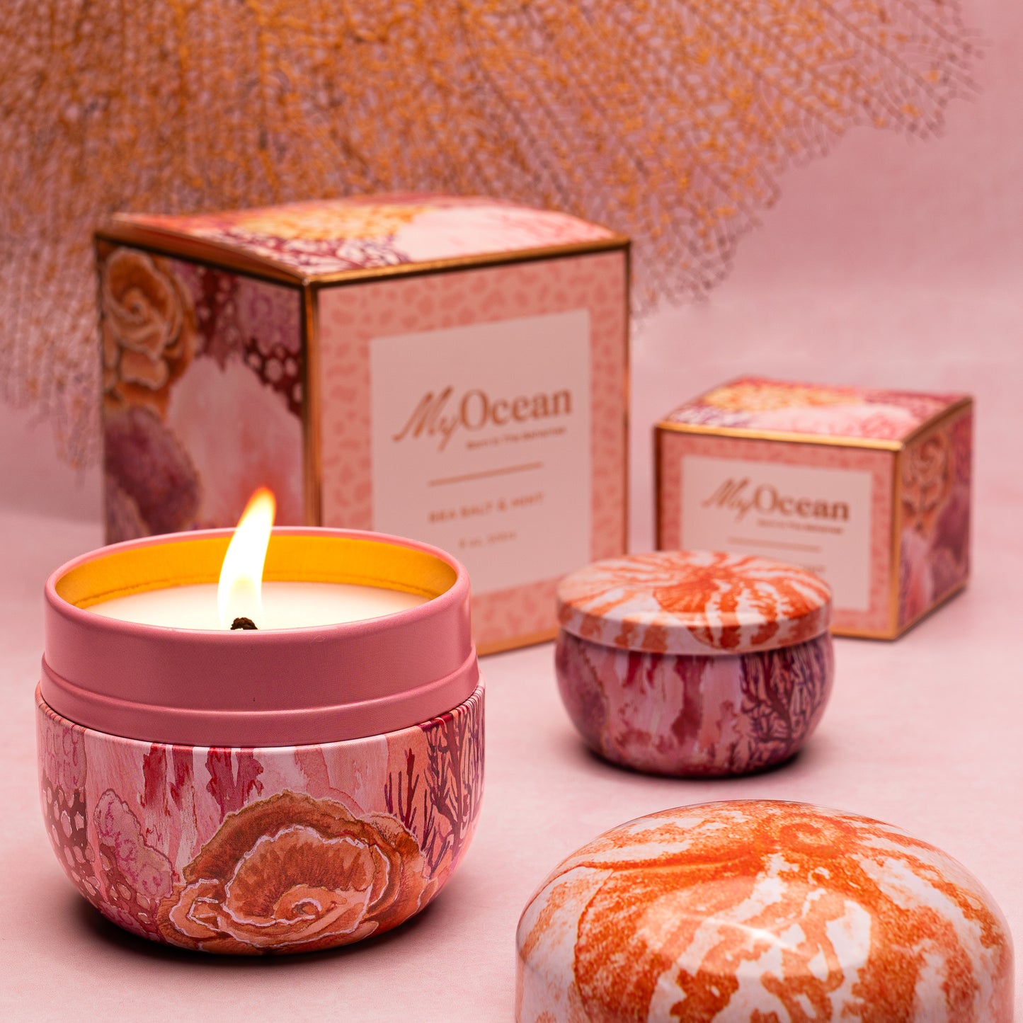 Sea Salt & Mint Tin Candle