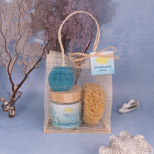 SHALLOWS BAG MED SALTS SOAP SPONGE
