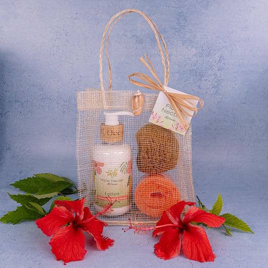 MANGO GIFT BAG LOTION SOAP SPONGE