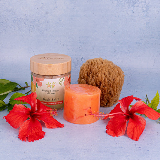 MANGO GIFT BAG SALTS SOAP SPONGE