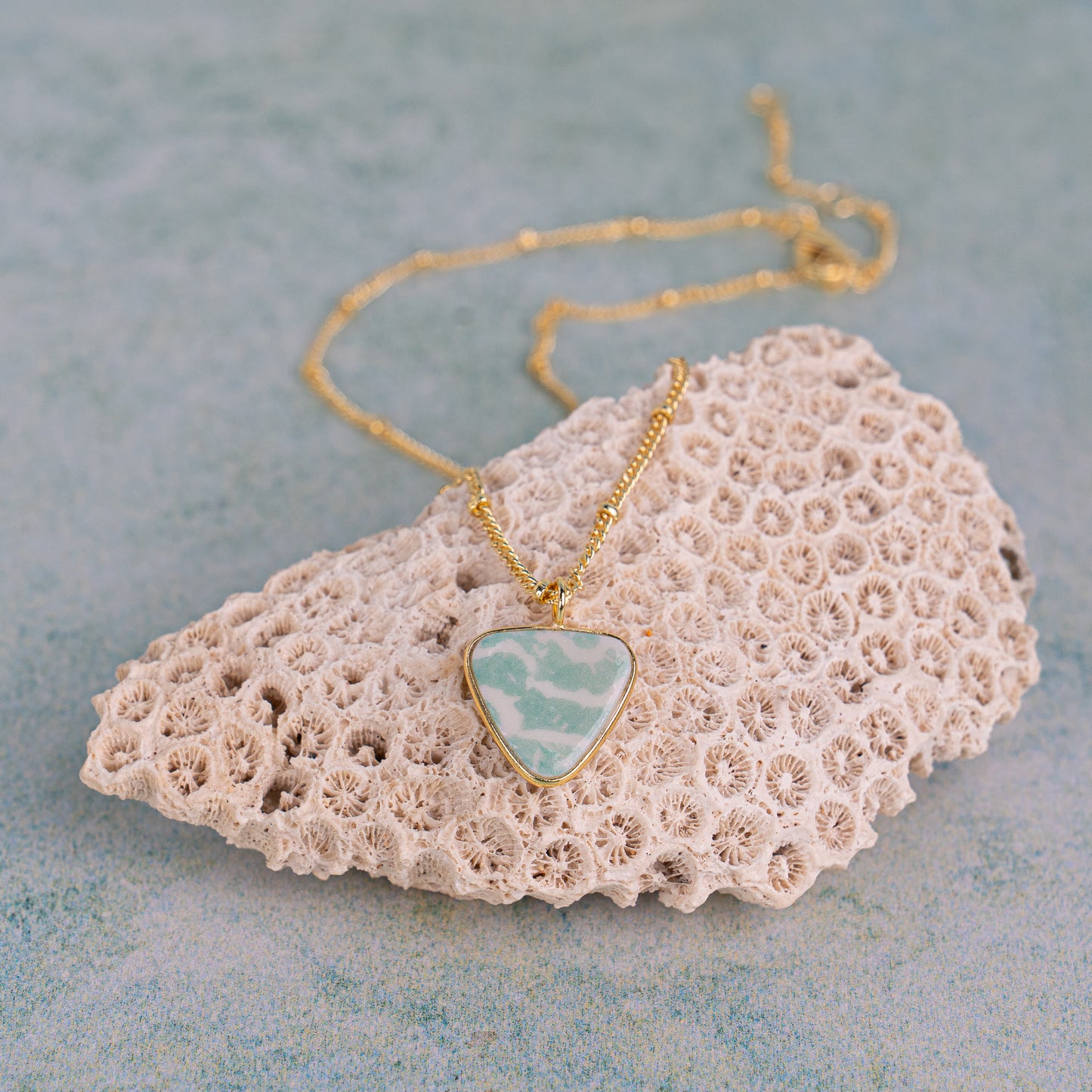 Porcelain Pendant Necklace - Small