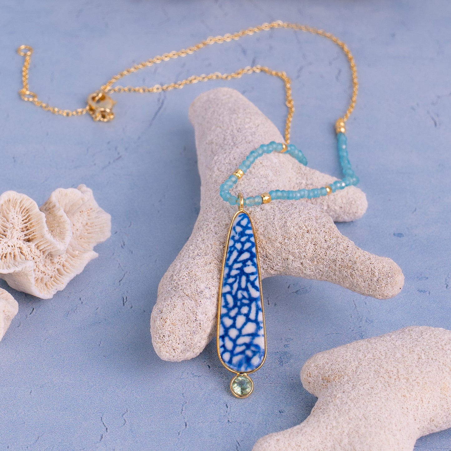 Porcelain Pendant Necklace