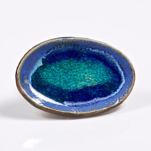 
            
                Load image into Gallery viewer, BLUE HOLE STUDIO CERAMIC OVAL SOAP DISH
            
        