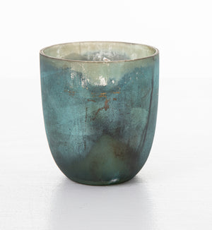 
            
                Load image into Gallery viewer, SHALLOWS CITRUS SCENTED SMALL IRIDESCENT CANDLE JAR HOLDER
            
        