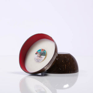 
            
                Load image into Gallery viewer, SUMMERTIME JASMINE &amp;amp; COCONUT SCENTED COCONUT SHELL CANDLE BOWL
            
        