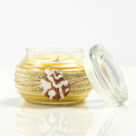 SUMMERTIME MANGO & HIBISCUS SCENTED GLASS CANDLE JAR WITH LID
