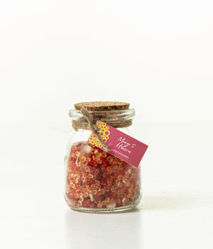 
            
                Load image into Gallery viewer, SUMMERTIME MANGO &amp;amp; HIBISCUS SCENTED POTPOURRI IN GLASS JAR WITH LID
            
        