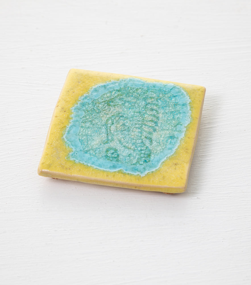
            
                Load image into Gallery viewer, SUMMERTIME STUDIO CERAMIC SQUARE COASTER
            
        